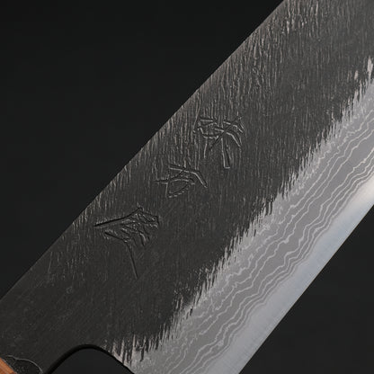 Ajikataya White #2 Matsuba Damascus Gyuto 210 Olive/ TQPRV Handle (#13)