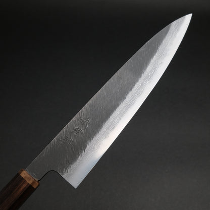 Ajikataya White #2 Matsuba Damascus Gyuto 240 Ebony x Stabilizedwood Handle (#08)