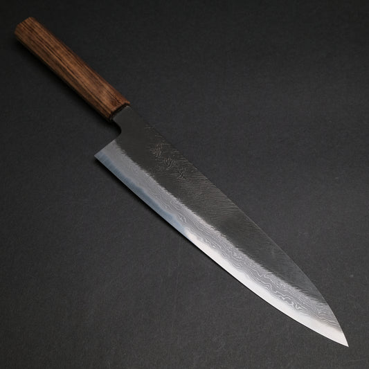 Ajikataya White #2 Matsuba Damascus Gyuto 240 Obankole Handle (#09)