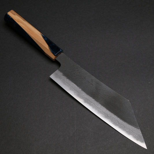 Ajikataya White #2 Matsuba Damascus Hakata 180 Olive/ Resin Handle (#24)