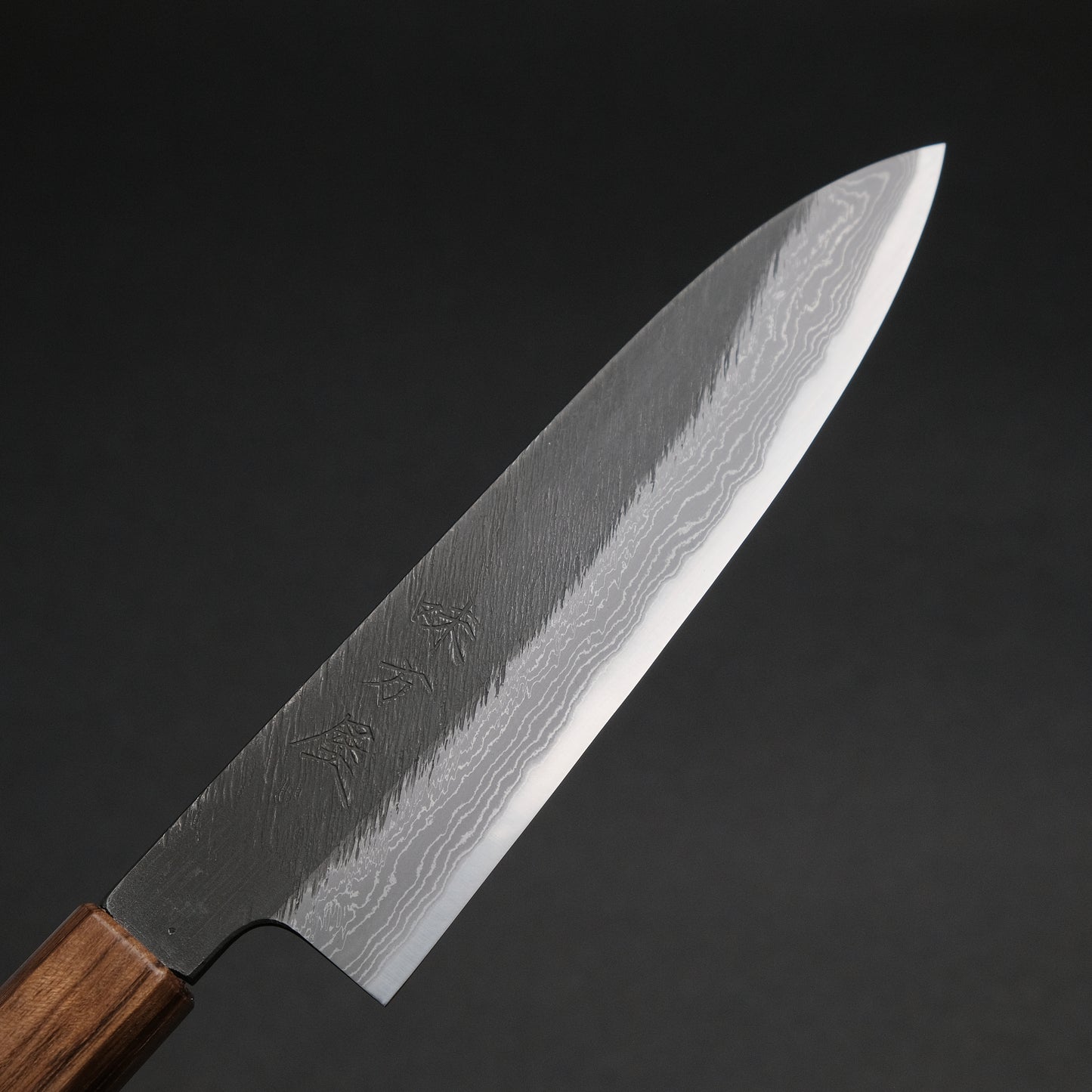 Ajikataya White #2 Matsuba Damascus Petty 150 ObanKole Handle (#70)