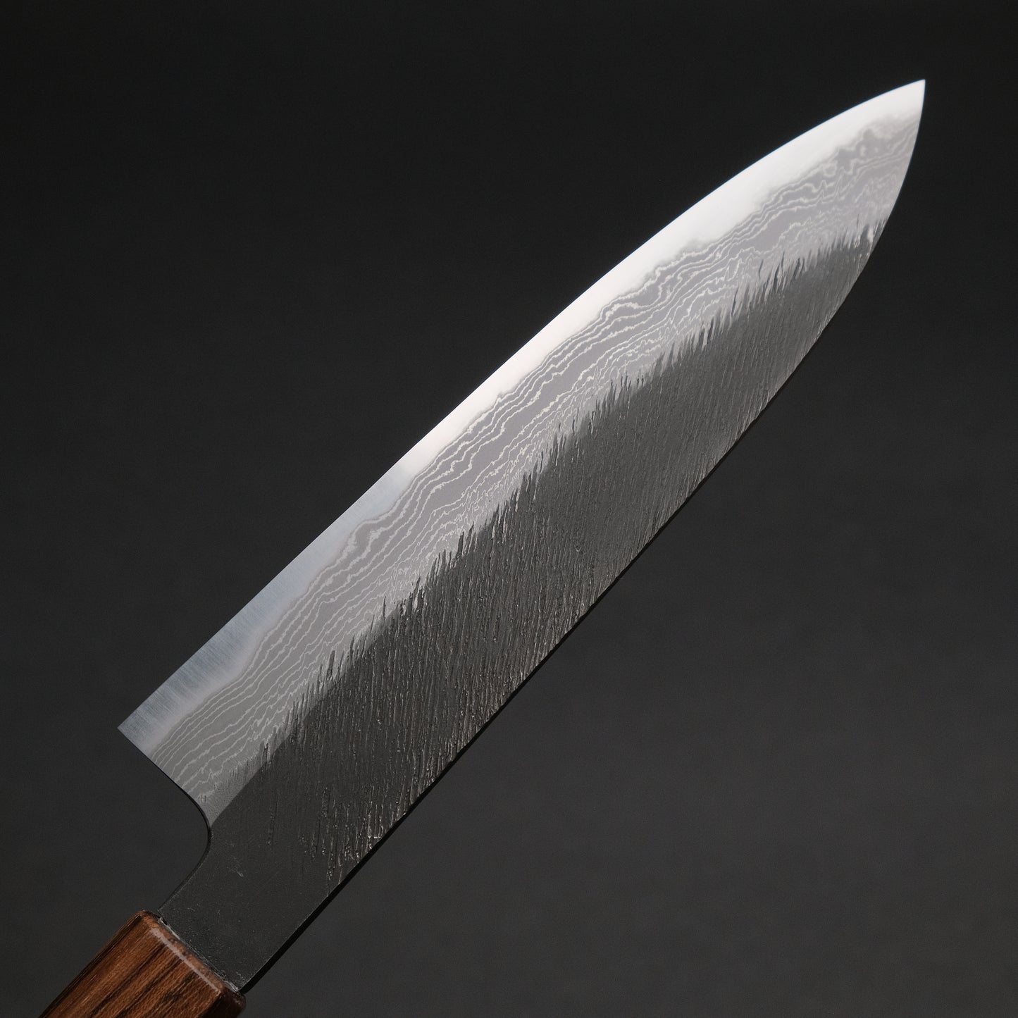 Ajikataya White #2 Matsuba Damascus Petty 150 ObanKole Handle (#70)