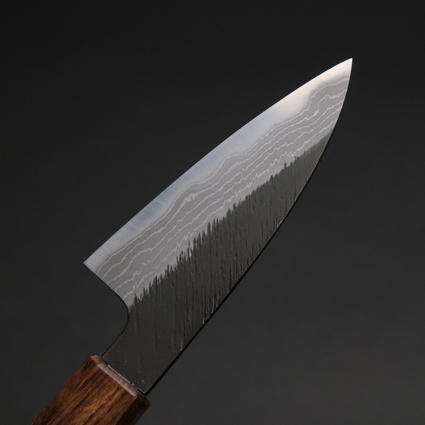 Ajikataya White #2 Matsuba Damascus Petty 80 Obankole Handle (#33)