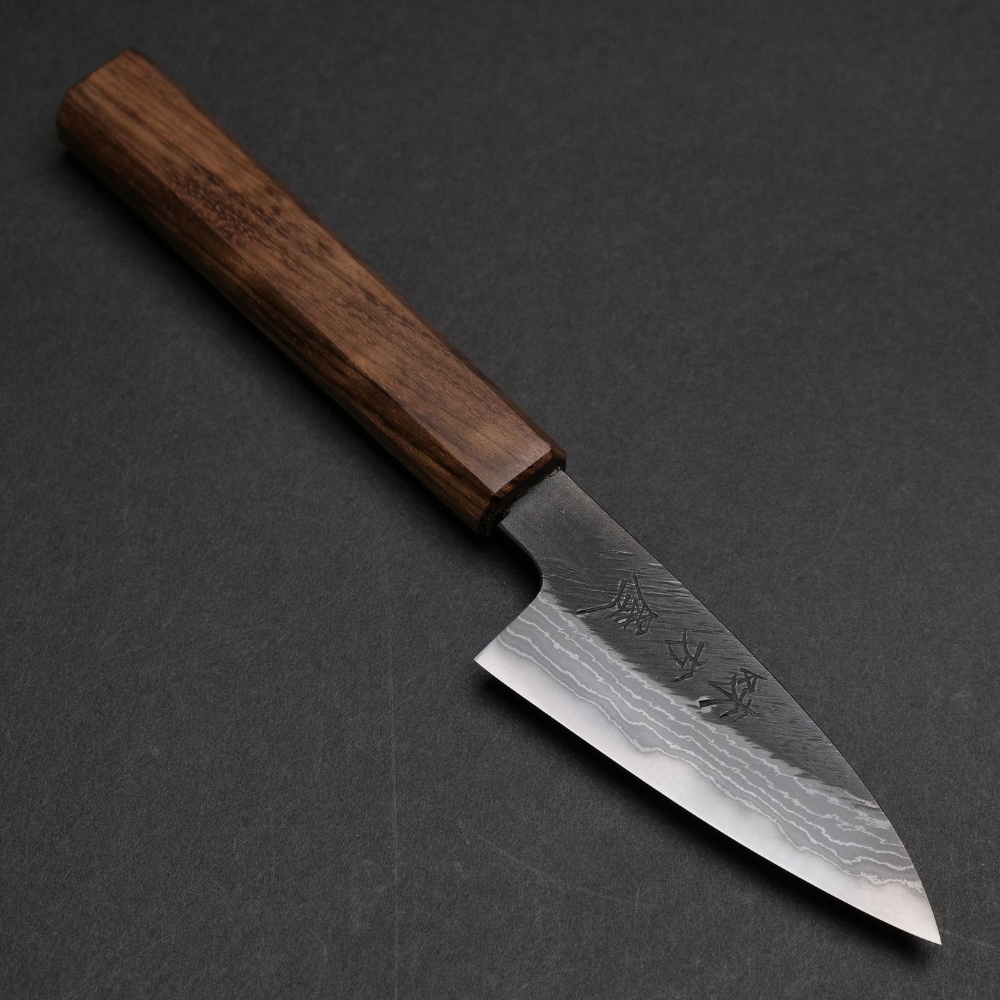 Ajikataya White #2 Matsuba Damascus Petty 80 Obankole Handle (#33)