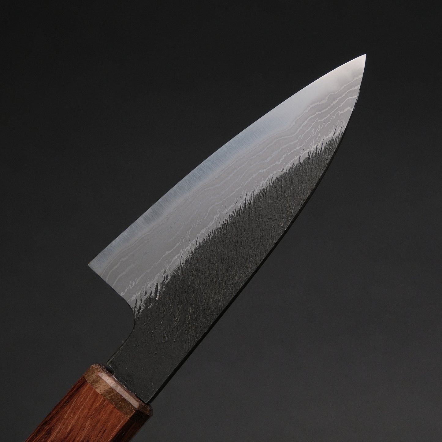 Ajikataya White #2 Matsuba Damascus Petty 80 Rosewood x Stabilizedwood Handle (#32)