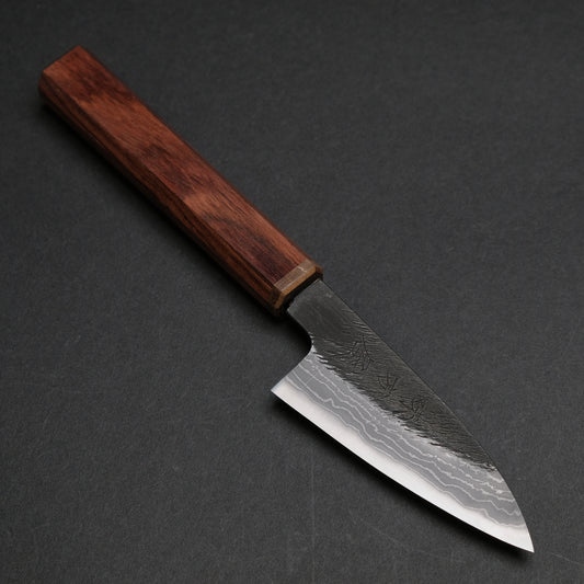 Ajikataya White #2 Matsuba Damascus Petty 80 Rosewood x Stabilizedwood Handle (#32)