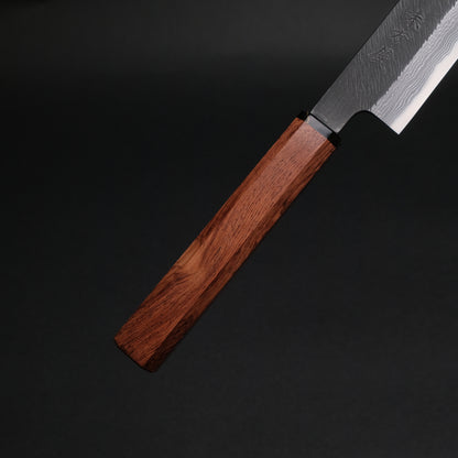 Ajikataya White #2 Matsuba Damascus Sujihiki 270 Rosewood x TQP Handle (#04)