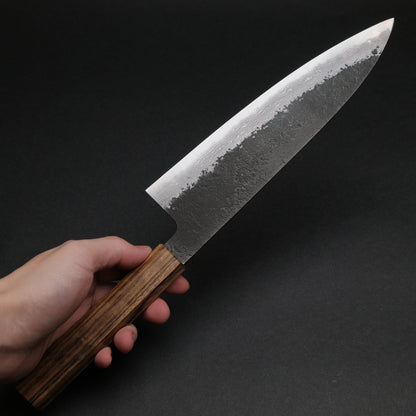 Ajikataya White #2 Nashiji Damascus Gyuto 210 Obankole Handle (#48)