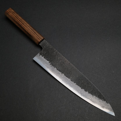 Ajikataya White #2 Nashiji Damascus Gyuto 210 Obankole Handle (#48)