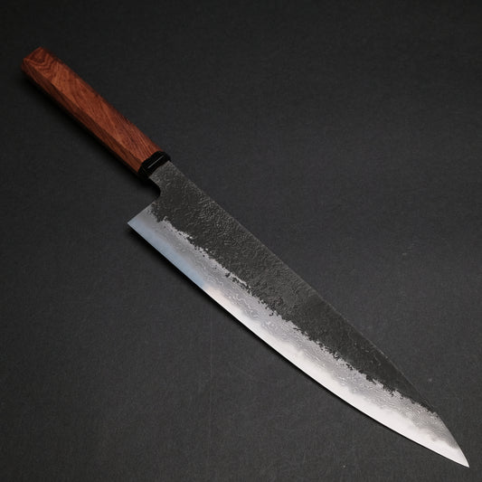 Ajikataya White #2 Nashiji Damascus Gyuto 240 Rosewood x TQP Handle (#42)