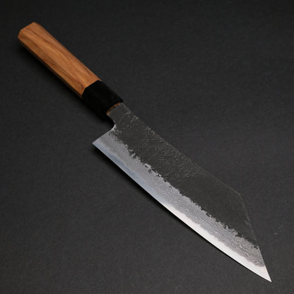 Ajikataya White #2 Nashiji Damascus Hakata 180 Olive x Buffalo Horn Handle (#58)