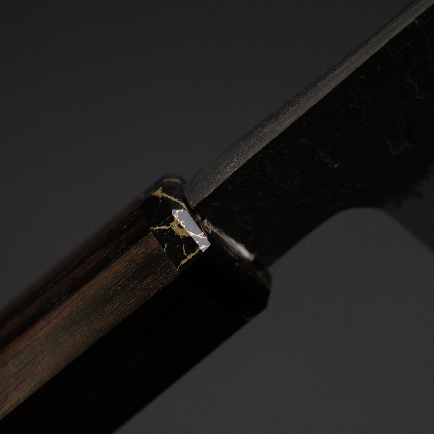 Ajikataya White #2 Nashiji Damascus Petty 150 Ebony x TQP Handle (#63)