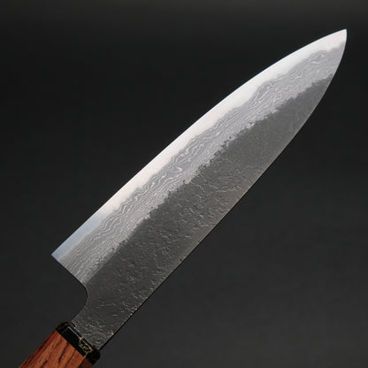 Ajikataya White #2 Nashiji Damascus Petty 150 Rosewood x TQP Handle (#59)