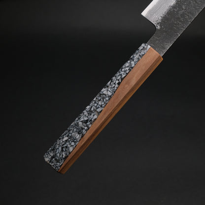 Ajikataya White #2 Nashiji Damascus Sujihiki 270 Olive/ TQRV Handle (#36)