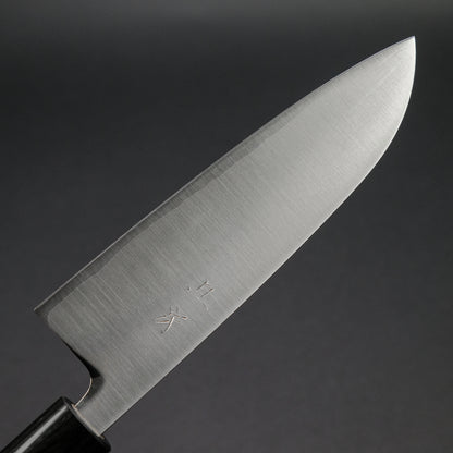 Akifusa Powder Metal Steel Santoku 165mm Tanwood Handle