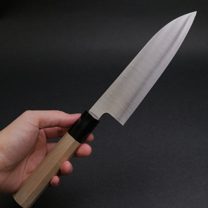 Hitohira Ashi White #2 Santoku 180mm Ho Wood Handle