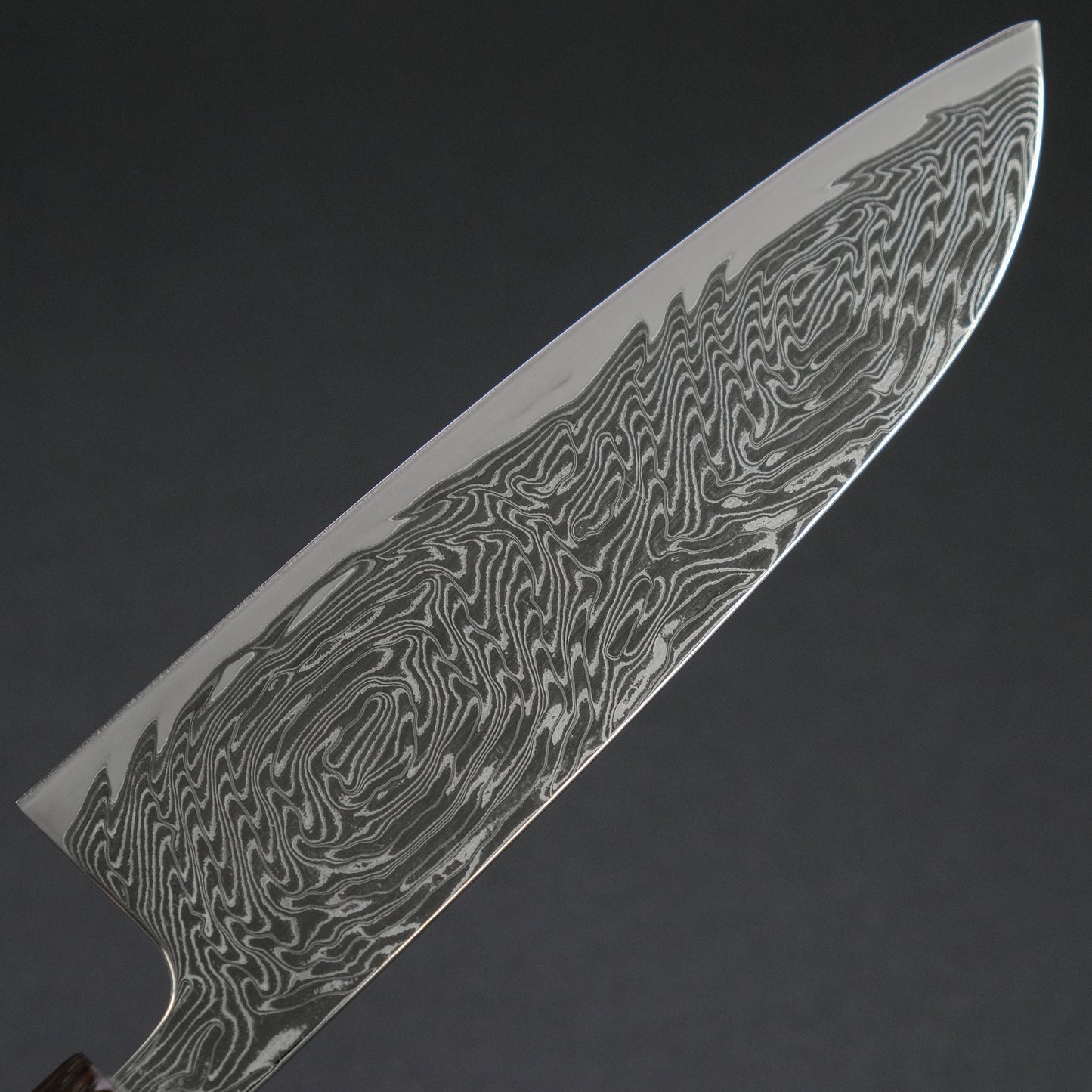 Hitohira Futana Nickel Damascus Santoku 170mm Tagayasan Handle