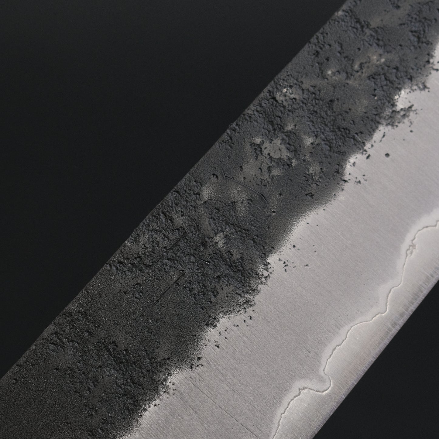 Hitohira Futana SB Kuro Nashiji Gyuto 240mm Cherry Wood Handle