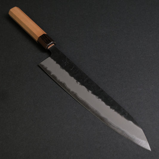 Hitohira Futana SB Kuro Nashiji Gyuto 240mm Cherry Wood Handle