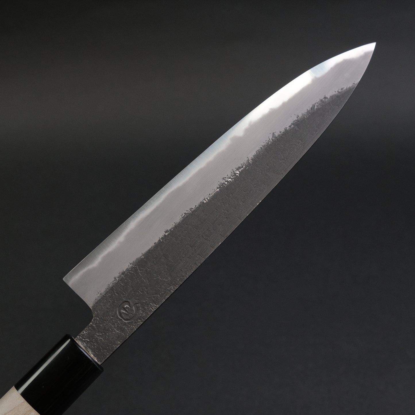 Hitohira Hinode Nashiji White #2 Petty 195mm Ho Wood Handle (Oval)