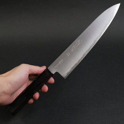 Hitohira Imojiya Blue Super Stainless Gyuto 210mm Ebony Handle