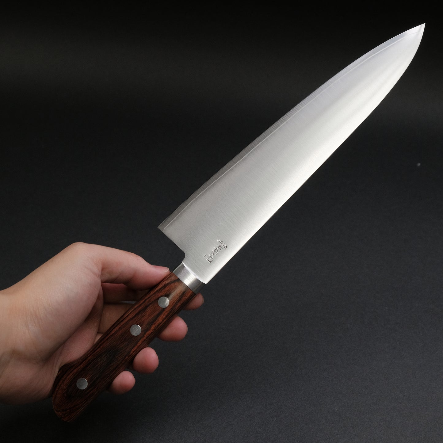 Hitohira Imojiya MZ VG-1 Gyuto 210mm Imitation Mahogany Handle