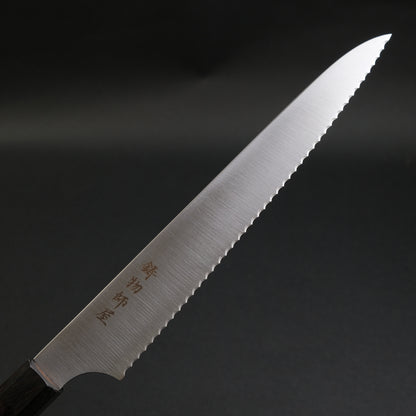 Hitohira Imojiya TH Stainless Bread Knife 240mm Ebony Handle (Wa)