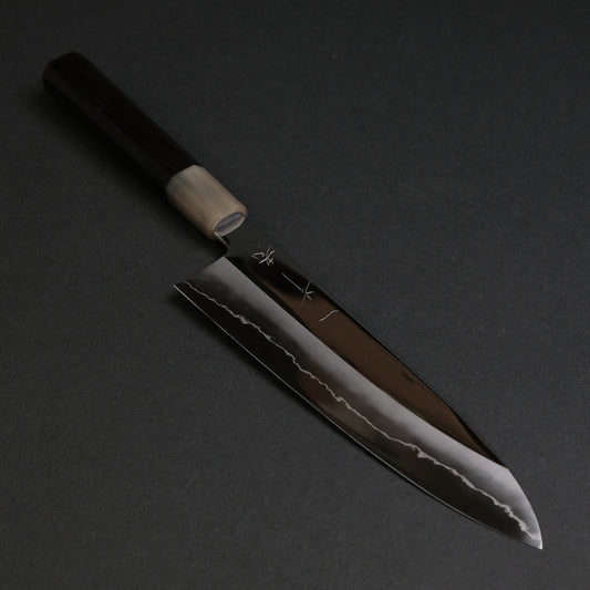 Hitohira Kikuchiyo Rou Silver #3 Mirror Polished Gyuto 210mm Ebony Handle