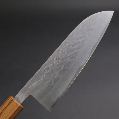 Hitohira TD SLD Tsuchime Santoku 165mm Lacquered Oak Handle