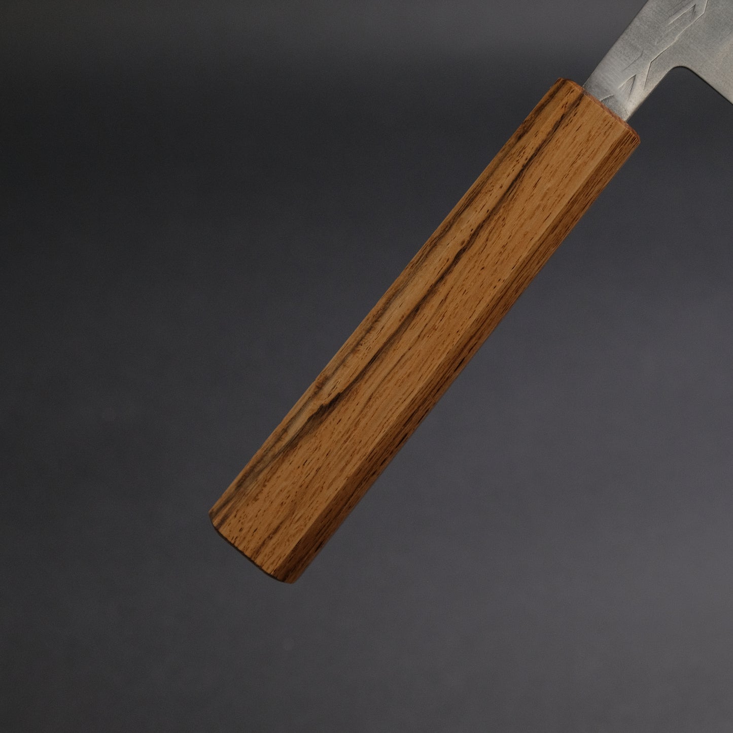 Hitohira TD SLD Tsuchime Santoku 165mm Lacquered Oak Handle