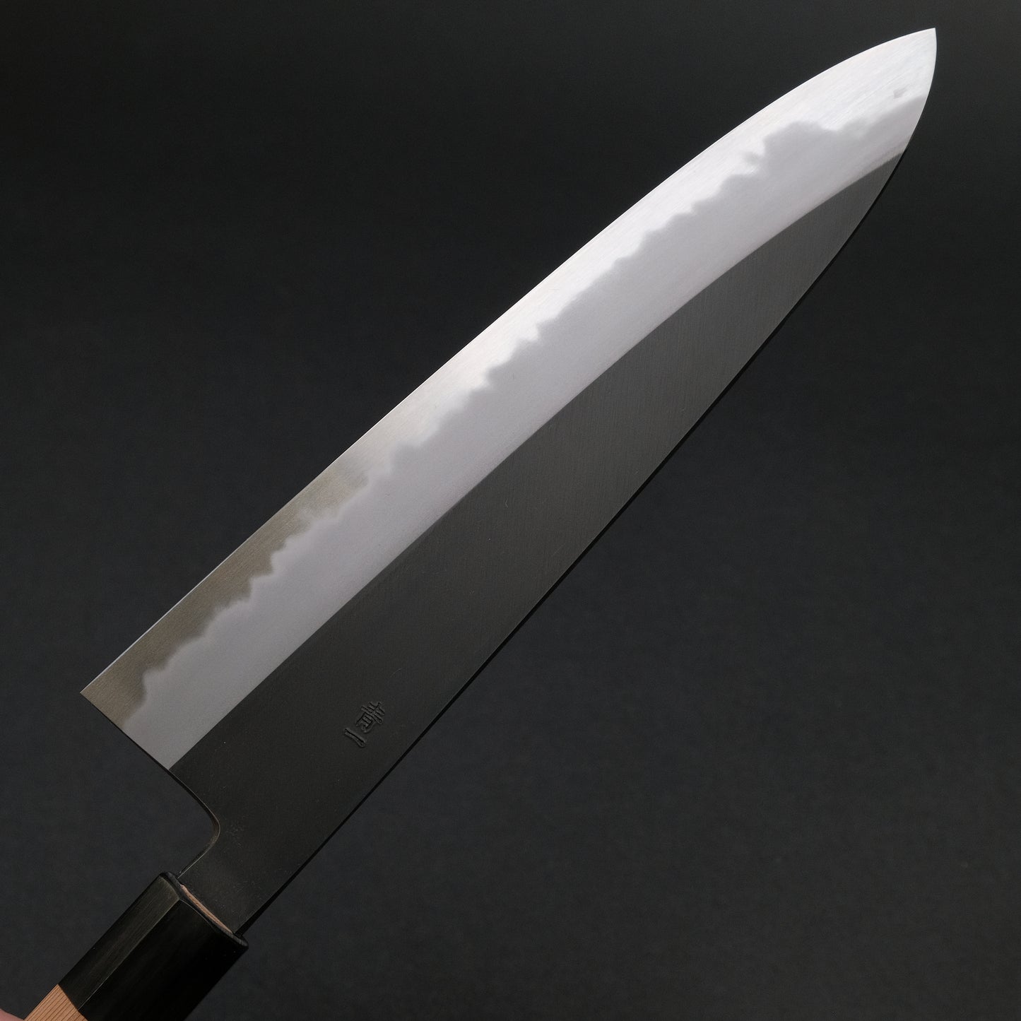 Hitohira Tanaka Kyuzo Blue #1 Kurouchi Gyuto 240mm Yakusugi Cedar Handle (Extra Height)