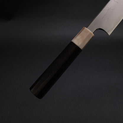 Hitohira Togashi Blue #1 Stainless Clad Kasumi Sujihiki 270mm Ebony Handle