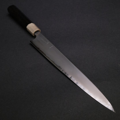 Hitohira Togashi Blue #1 Stainless Clad Kasumi Sujihiki 270mm Ebony Handle