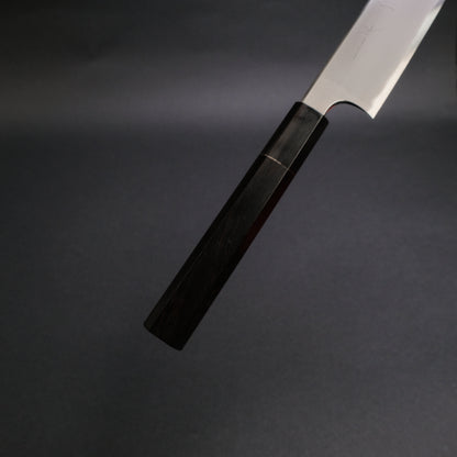 Hitohira Togashi White #1 Stainless Clad Kasumi Sujihiki 270mm Ebony Handle