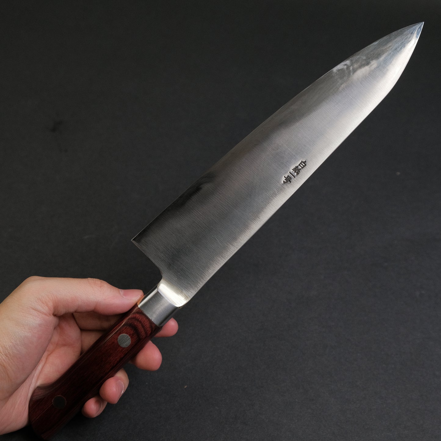 Kogetsu White #1 Gyuto 210mm Wine Pakka Handle