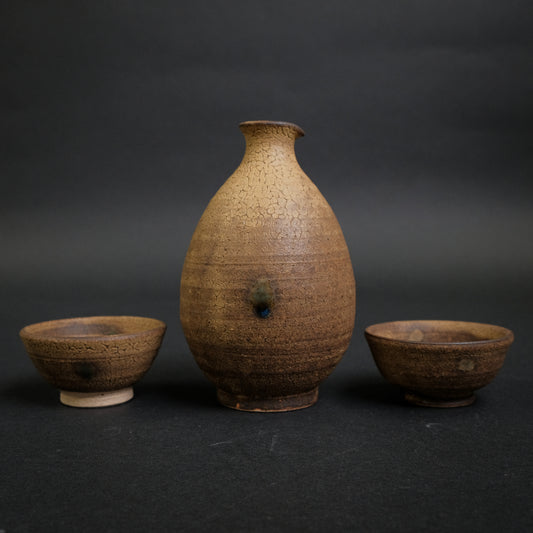 Shinohara Sake Set with Kiri Box (Kiseto)