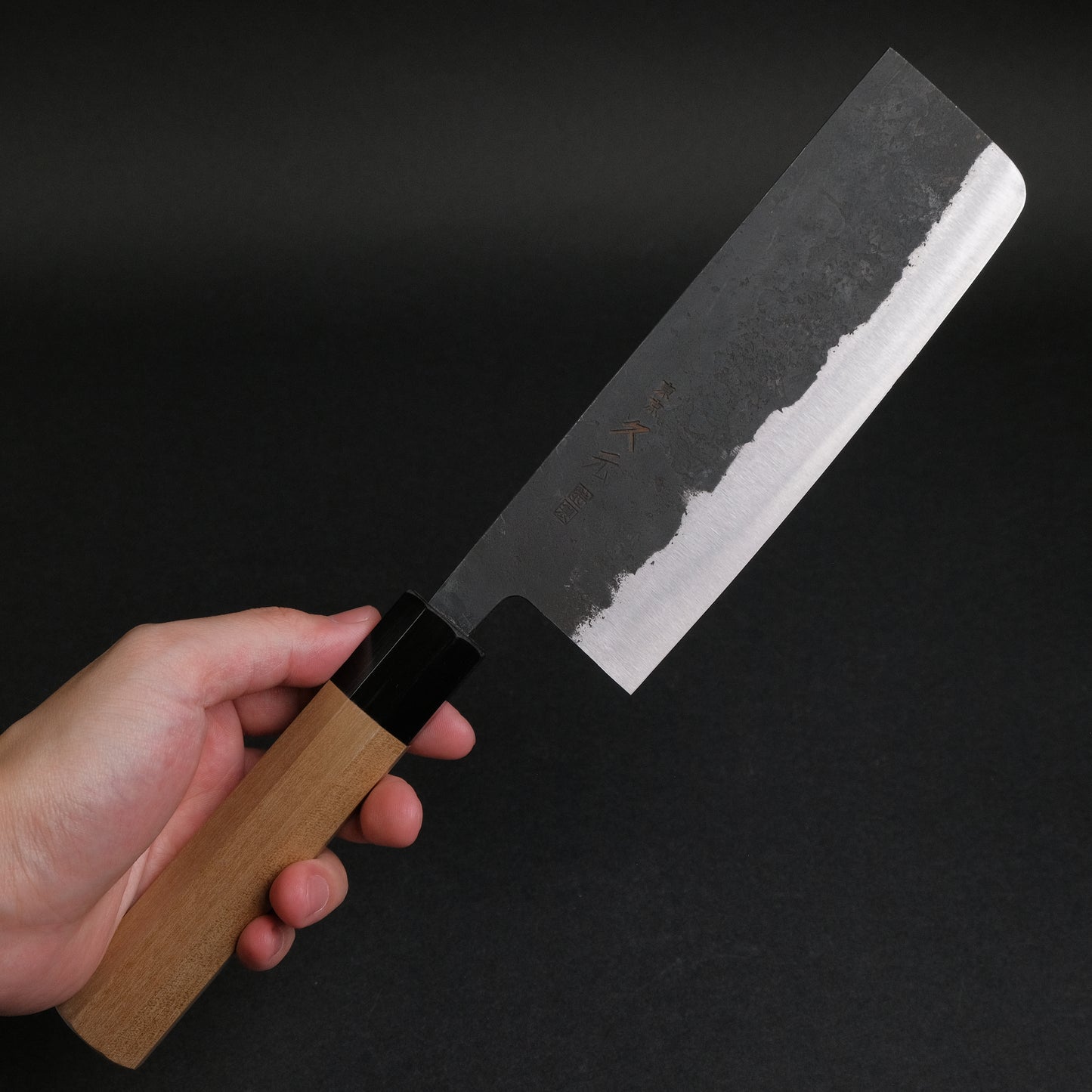 Morihei Hisamoto Kurouchi White #1 Nakiri 165mm Ho Wood Handle