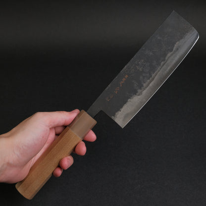 Morihei Hisamoto Kurouchi White #1 Nakiri 165mm Ho Wood Handle