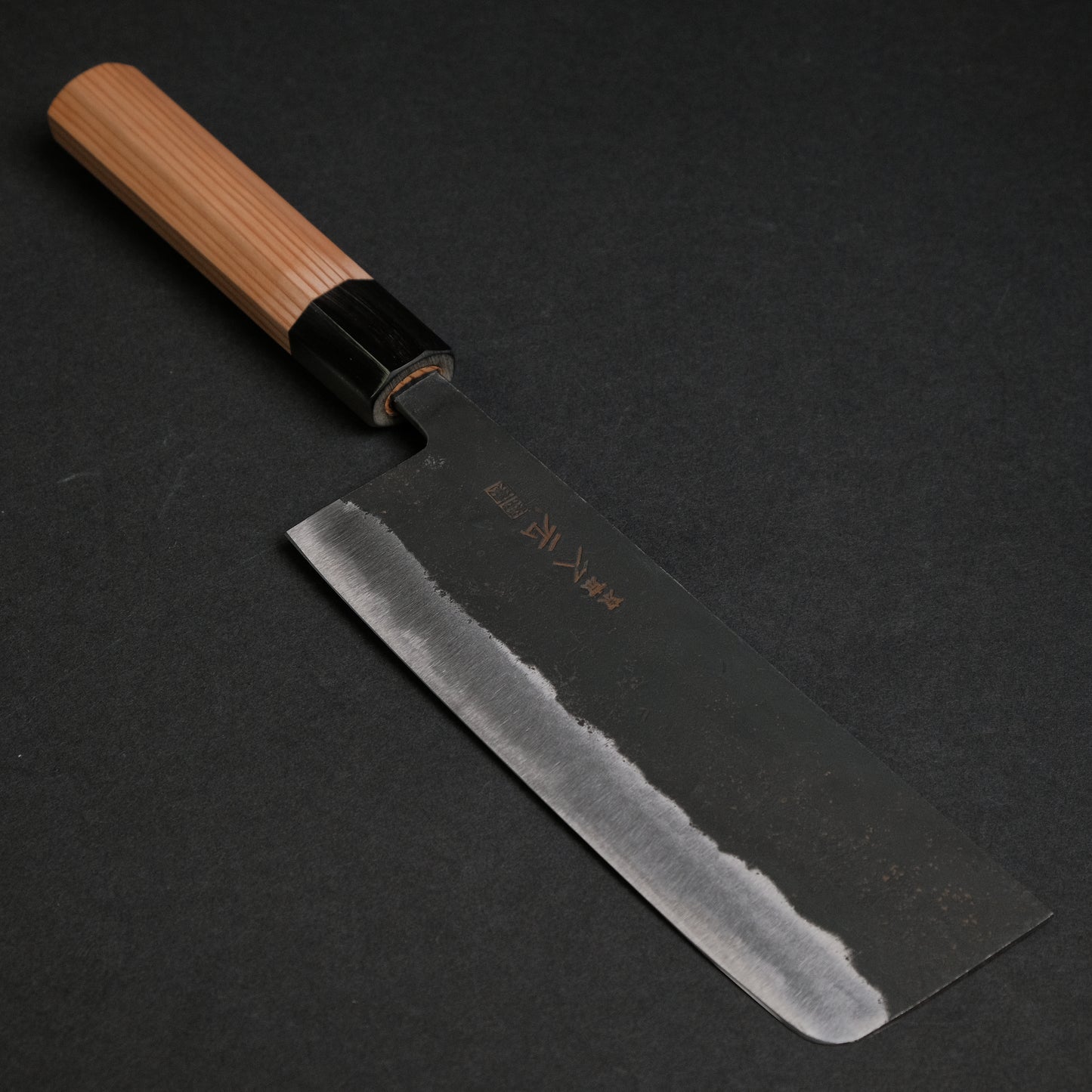 Morihei Hisamoto Kurouchi White #1 Nakiri 165mm Yakusugi Cedar Handle