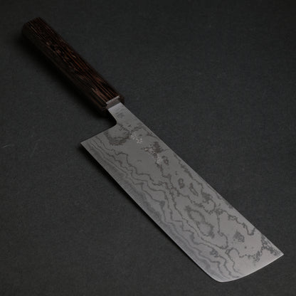 Morihei Kikuyu Blue #2 Damascus Nakiri 165mm Wenge Handle