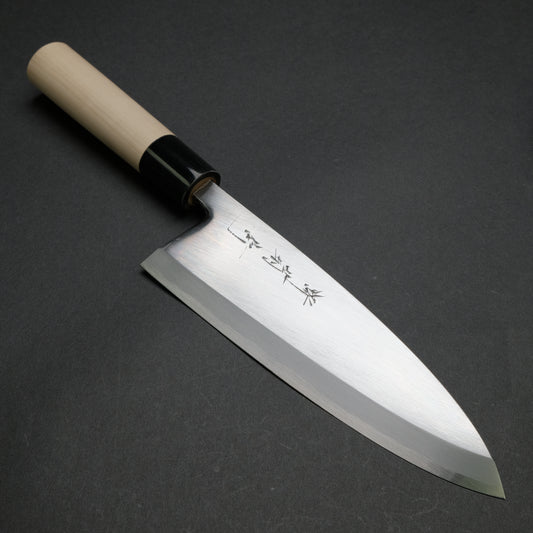 Sakai Kikumori Shironiko White #2 Deba 195mm Magnolia Handle