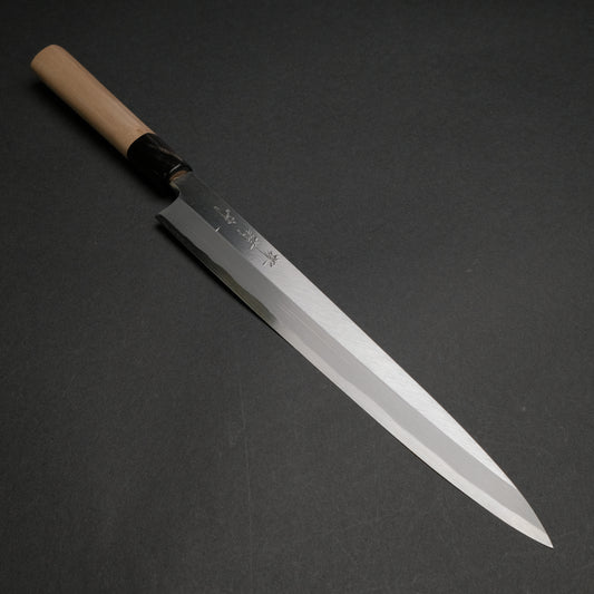 Sakai Kikumori Shironiko White #2 Yanagiba 270mm Magnolia Handle