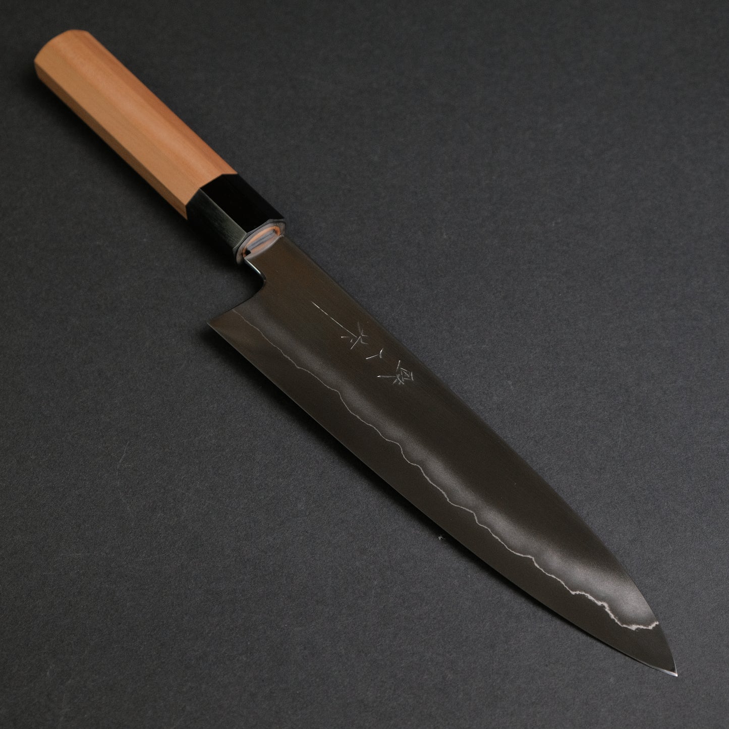 Tetsujin Silver #3 Ukiba Gyuto 210mm Yakusugi Cedar Handle