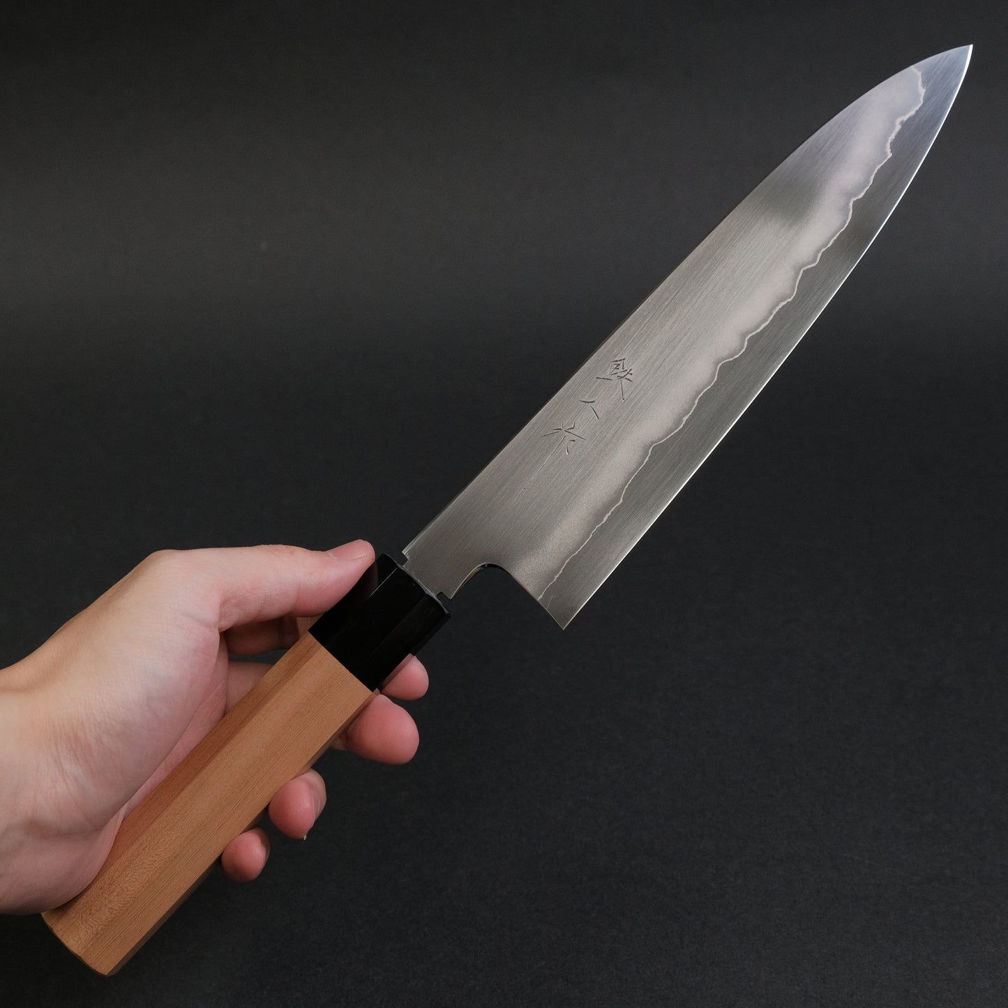 Tetsujin Silver #3 Ukiba Gyuto 210mm Yakusugi Cedar Handle