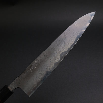 Toshihiro Wakui Damascus Blue #2 Gyuto 240mm Ebony Handle