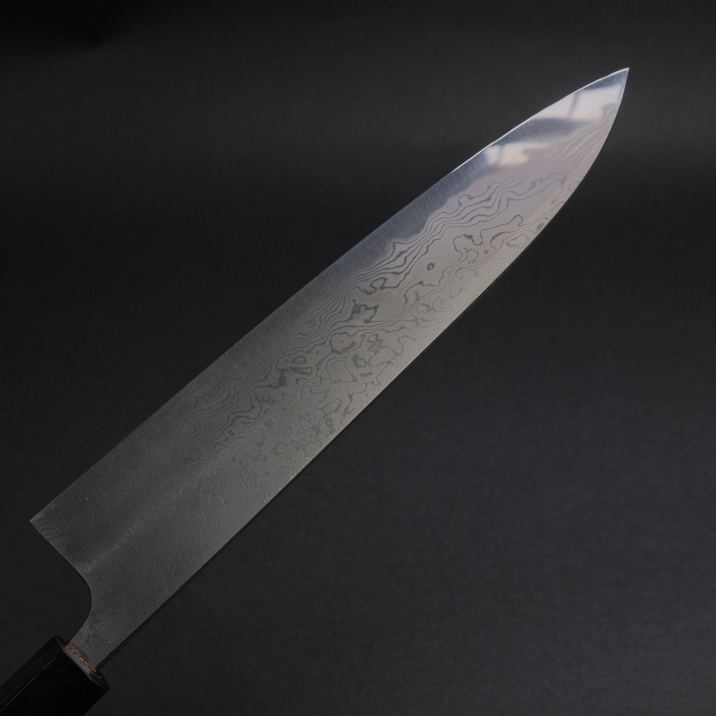 Toshihiro Wakui Damascus Blue #2 Gyuto 240mm Ebony Handle