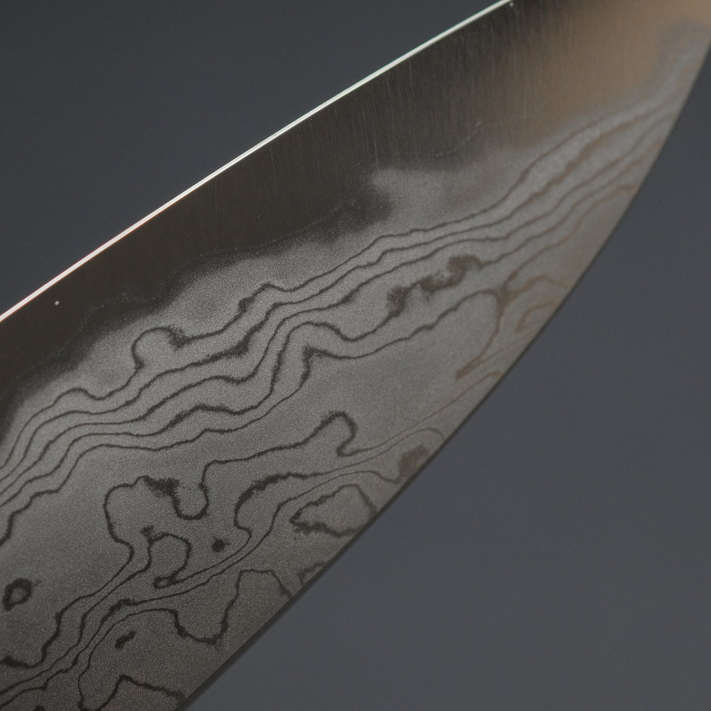 Toshihiro Wakui Damascus Blue #2 Gyuto 240mm Ebony Handle