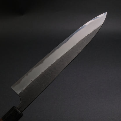 Akifusa Wakui Kurouchi Nashiji Blue #2 Gyuto 225mm Ebony Handle