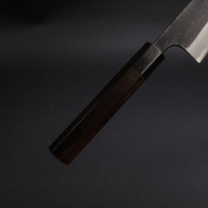 Akifusa Wakui Kurouchi Nashiji Blue #2 Gyuto 225mm Ebony Handle