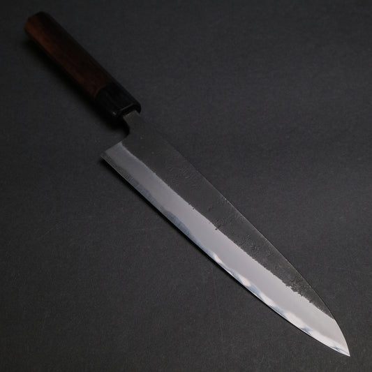 Akifusa Wakui Kurouchi Nashiji Blue #2 Gyuto 225mm Ebony Handle